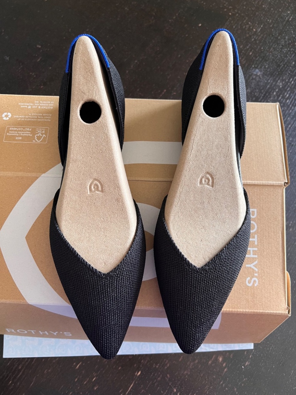 Rothy's The D'Orsay Point - Black Size 7.5 - Picture 5 of 5